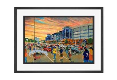 Hampden Park Stadium 'Going to the Match' Fine Art Print - Scotland International Football